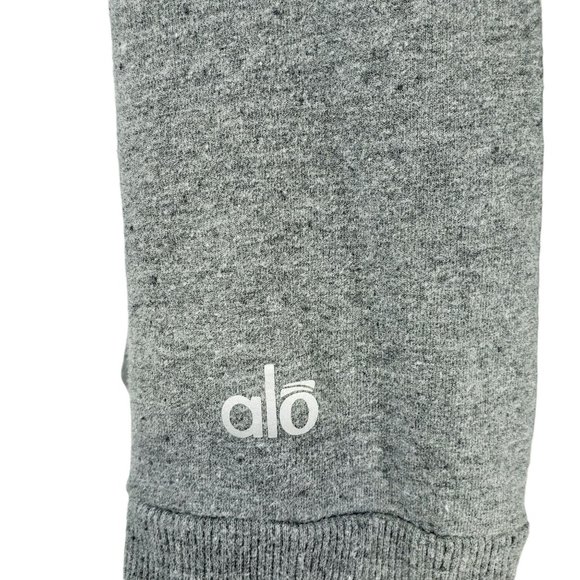 Alo Yoga Gray Mock Neck Zip Up Hoodie Women's Size Small Gray - Picture 3 of 7